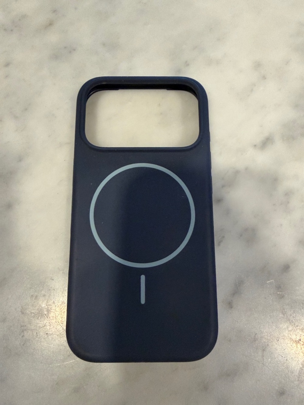 MagSafe Compatible Navy Blue Silicone Phone Case - Brand: